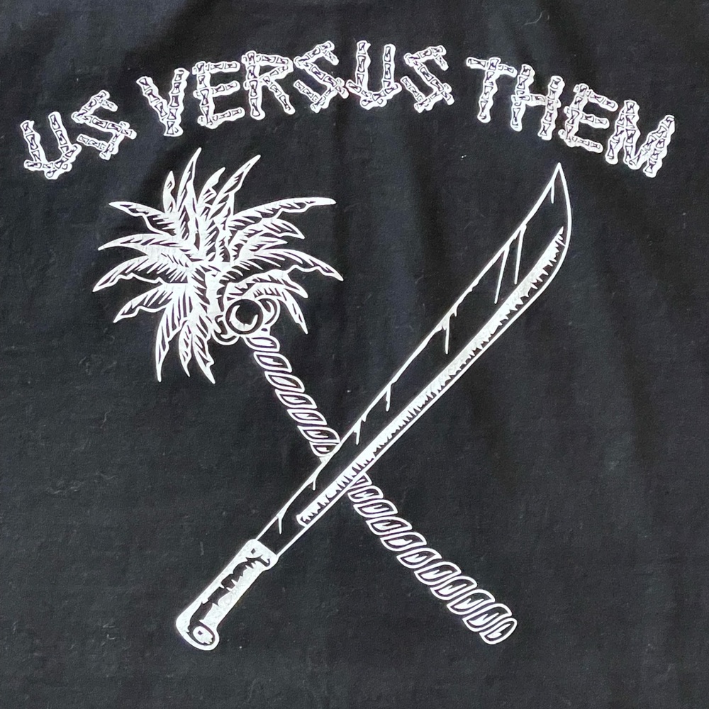 Us Versus Them - Mens Large, Black Tshirt